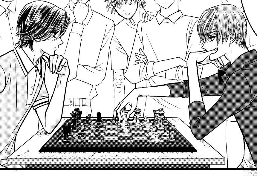 Reached one of my favorite chapters today that I didn't translate properly last time 第4話 (4)Rei and Hayate had a chess match. Long story short, Rei won. By this time, Rei seems to have realized that Hayate likes Aya. #GALS  #GALS復活
