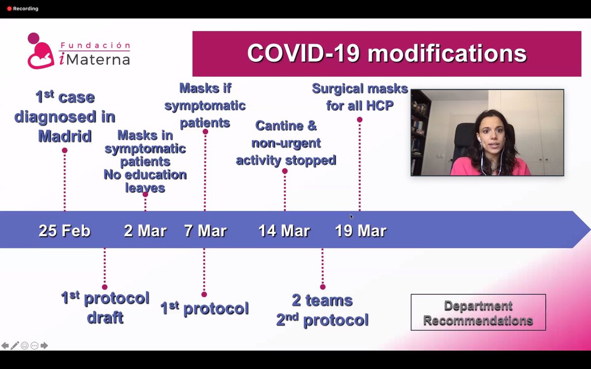 Mar Gil explica las medidas adoptadas durante la pandemia #COVID19 para minimizar el riesgo de contagio en <a href="/HUdeTorrejon/">Hospital Universitario de Torrejón</a>