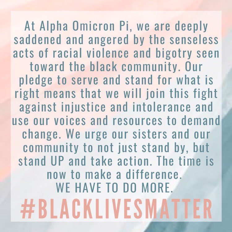 AOIIChiLambda's tweet image. We Stand With You. #blacklivesmatter
