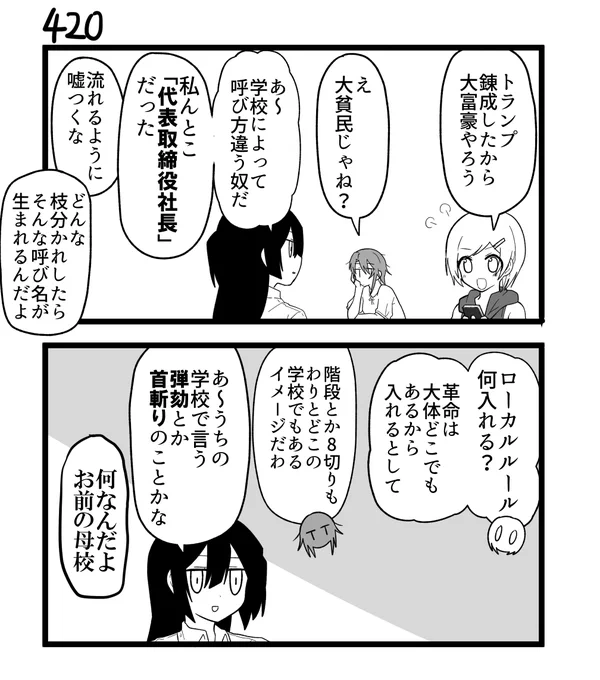 創作2コマ漫画 その420 
