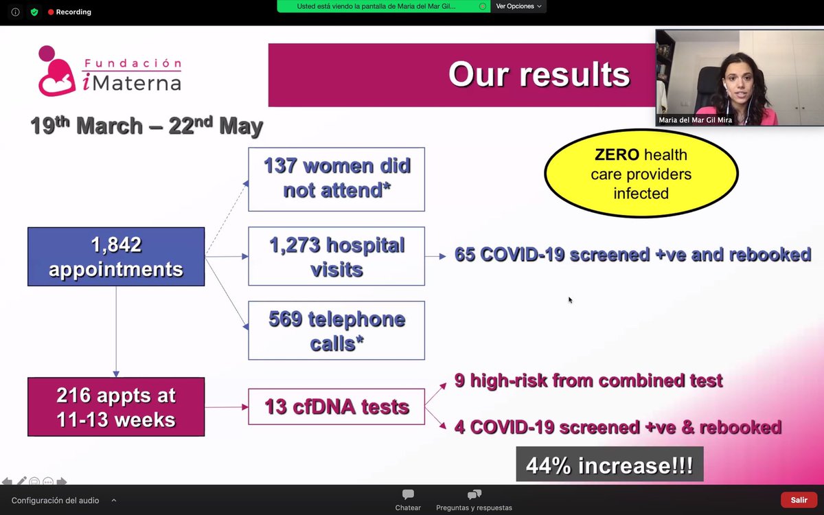 Presentamos los resultados del cribado de primer trimestre de #embarazo durante la pandemia #COVID19 en <a href="/HUdeTorrejon/">Hospital Universitario de Torrejón</a>