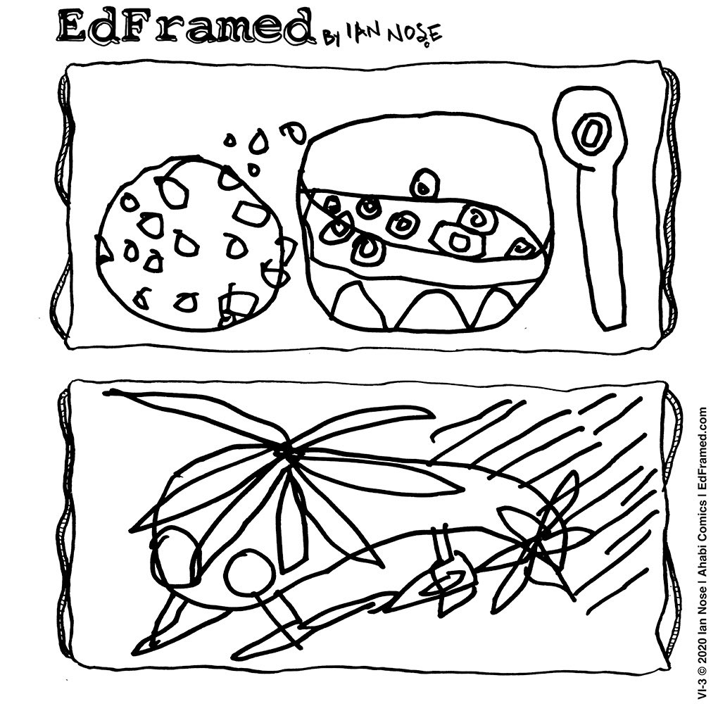 IanNose's tweet photo. 2020-VI-3
#edframed #comicstrip #dailycartoon #instacomic  #英語 #漫画 #コミック #4コマ漫画 #stayhomecomic #euskomik #cartoon #webcomic #webcomics #quarentineart #quarentinedays #madrid #spain #artistlife #artistsoninstagram #DrArt https://t.co/EMzRxJsFje