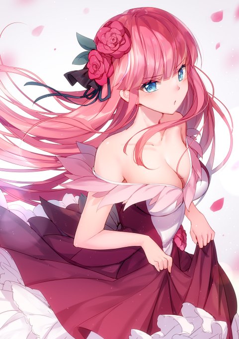 Bison倉鼠さんがTwitterに投稿した中野二乃(五等分の花嫁)のイラスト。