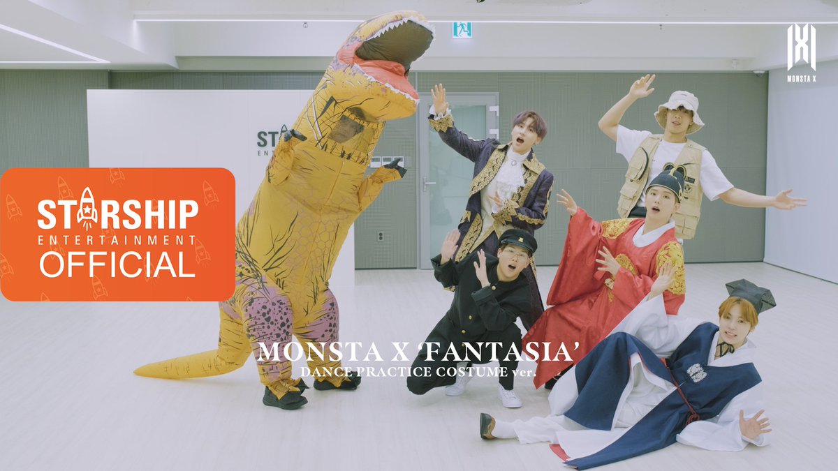 OfficialMONSTAX's tweet photo. [#MONSTA_X] 
200608 #몬스타엑스  
#Dance_Practice
#FANTASIA COSTUME ver.

✨
#MONSTAX #안무영상
#MONSTAX_FANTASIA
#몬스타엑스_판타지아

▶️ https://t.co/gYsah25QbM
▶️ https://t.co/vFVFIIudpP https://t.co/S0i0mGX0rv