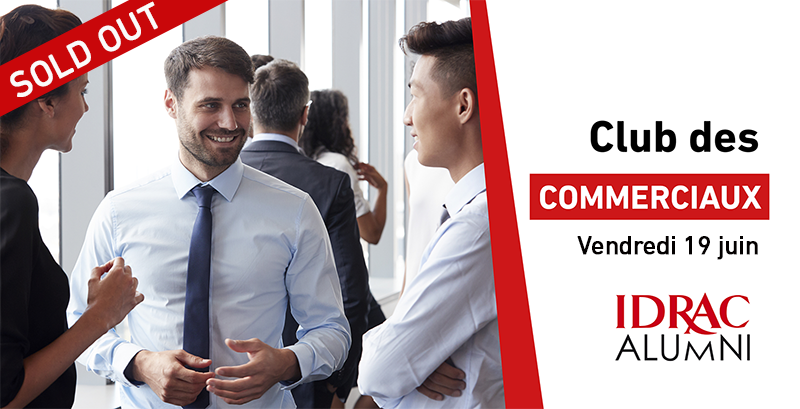 📢Quel succès ! 
En quelques heures, la rencontre du club des #commerciaux #IDRACAlumni 🎓de juin est complète > bit.ly/3dJuWPN #soldout