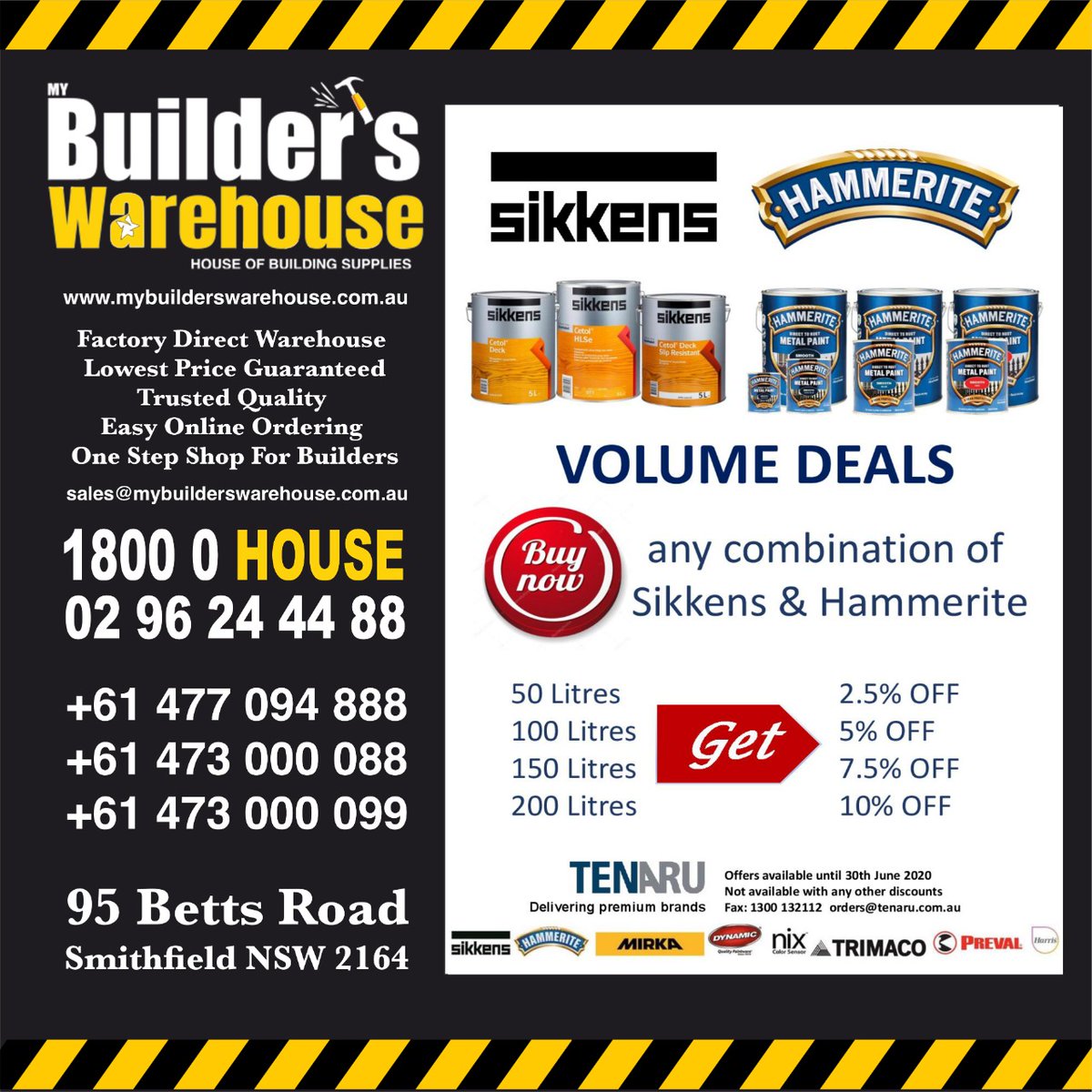 TheBuilderAPP's tweet photo. For more information contact us on 0296244488

Don't forget to visit our wesite:
https://t.co/6oBBAXvDYO

You can also send us your queries at: 
sales@mybuilderswarehouse.com.au https://t.co/nUB5XZNR32