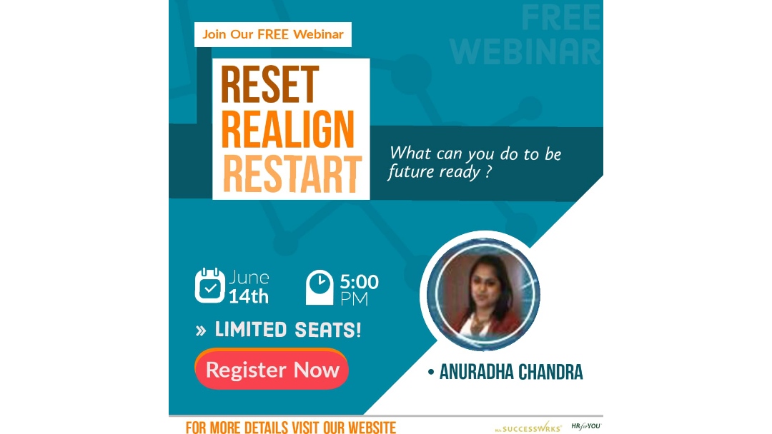 SUCCESSWRKS's tweet photo. Free Webinar : Reset | Realign | Restart
What can you do to be future ready ?
Claim your Seat NOW : https://t.co/GGN1Eg9DxG
.
@SUCCESSWRKS @hrforyousw 
.
#reset #realign #restart #freewebinar #webinar #webinarinda #knowledge #lockdownlearning #learning #downturn #Unlock1 https://t.co/ly0U0MvDqw