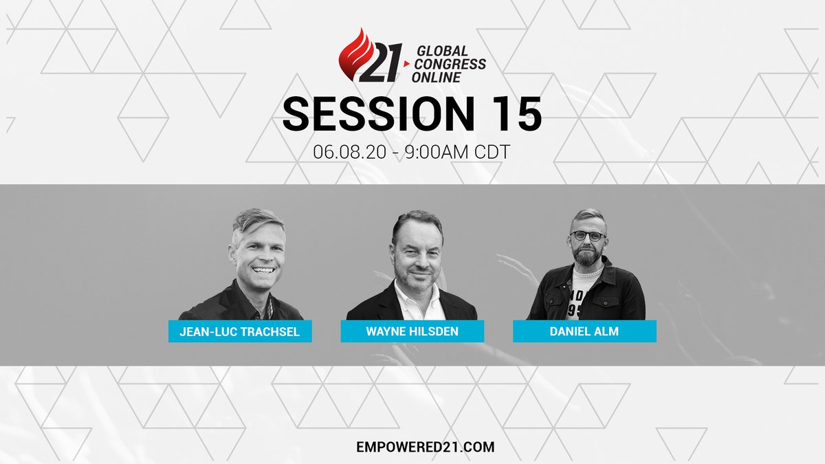 Join us for Session 15 with @jltrachsel, <a href="/waynehilsden/">Wayne Hilsden</a>, and @danielalm71! Join us for free at empowered21.com #Empowered21