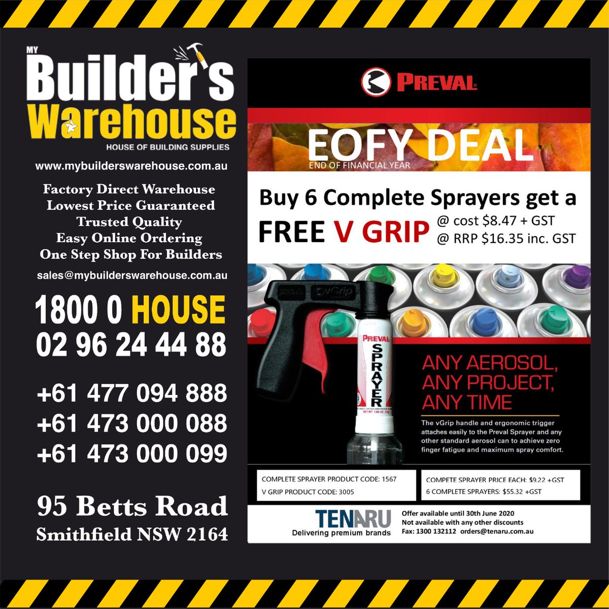 TheBuilderAPP's tweet photo. For more information contact us on 0296244488

Don't forget to visit our wesite:
https://t.co/6oBBAXvDYO

You can also send us your queries at: 
sales@mybuilderswarehouse.com.au https://t.co/4dx6sRFG4Q