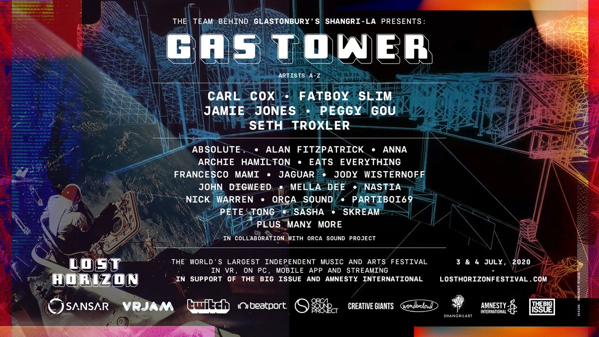 ShangrilaGlasto's tweet image. YES! HERE IT COMES!  Check out the amazing line up hitting the virtual stages of #LostHorizonFest on the 3rd &amp;amp; 4th July… it’s gonna go OFF!
losthorizonfestival.com