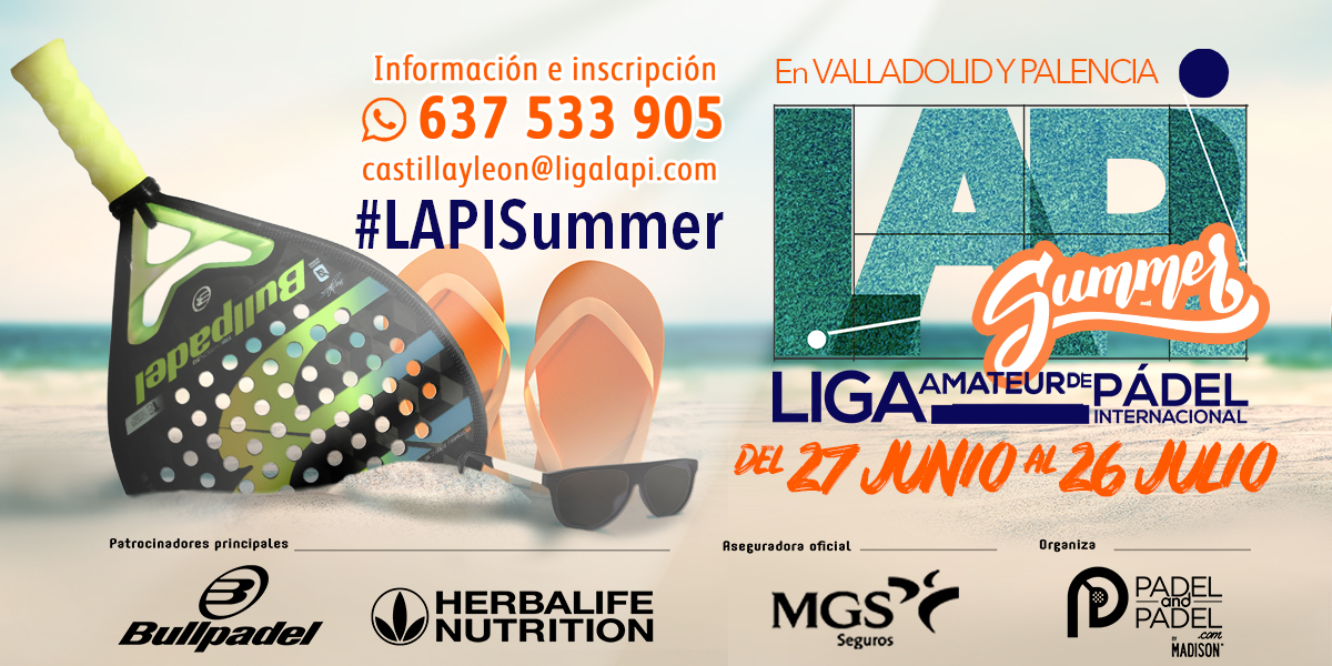 🌞 ¡Llega la liga #LAPISummer! 🎾

📍 Valladolid y Palencia

📆 Del 27 junio al 26 julio

📝 Inscripciones e información en el email y teléfono de la imagen 👇

¡Apúntate! ⚡️