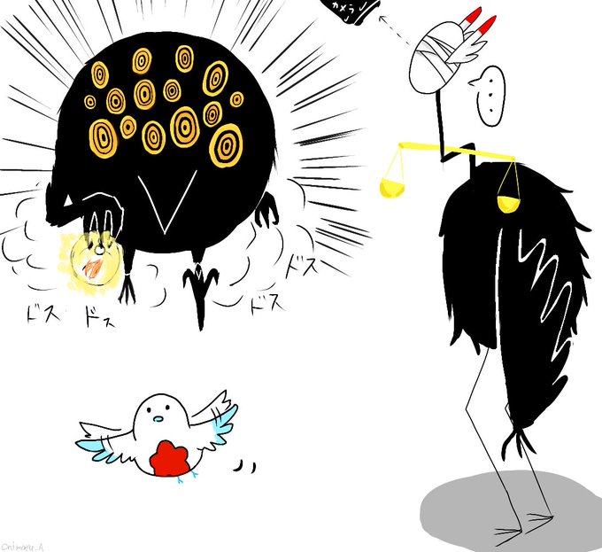 罰鳥のtwitterイラスト検索結果