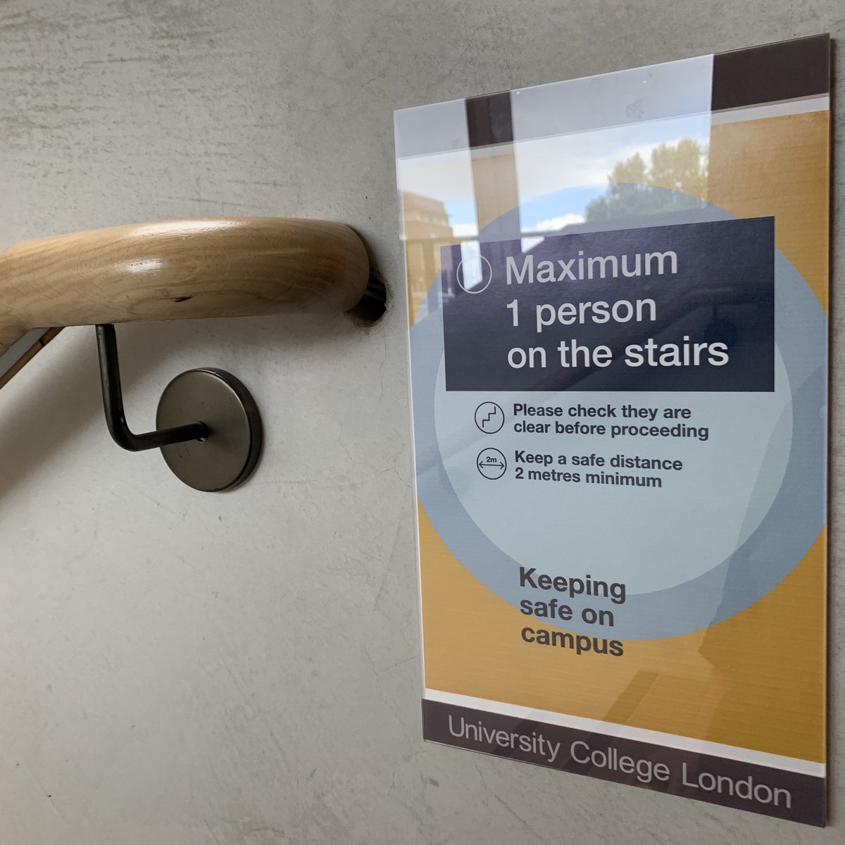IN_TOUCH_UCL's tweet image. Emerging from lockdown, what might a socially #distanced world look or #feel like? For UCL&apos;s trial re-opening IN-TOUCH&apos;s Douglas Atkinson is venturing into Central London this week, to a world of cleaning stations, surreal signage, some new and some remarkably un-changed touches.