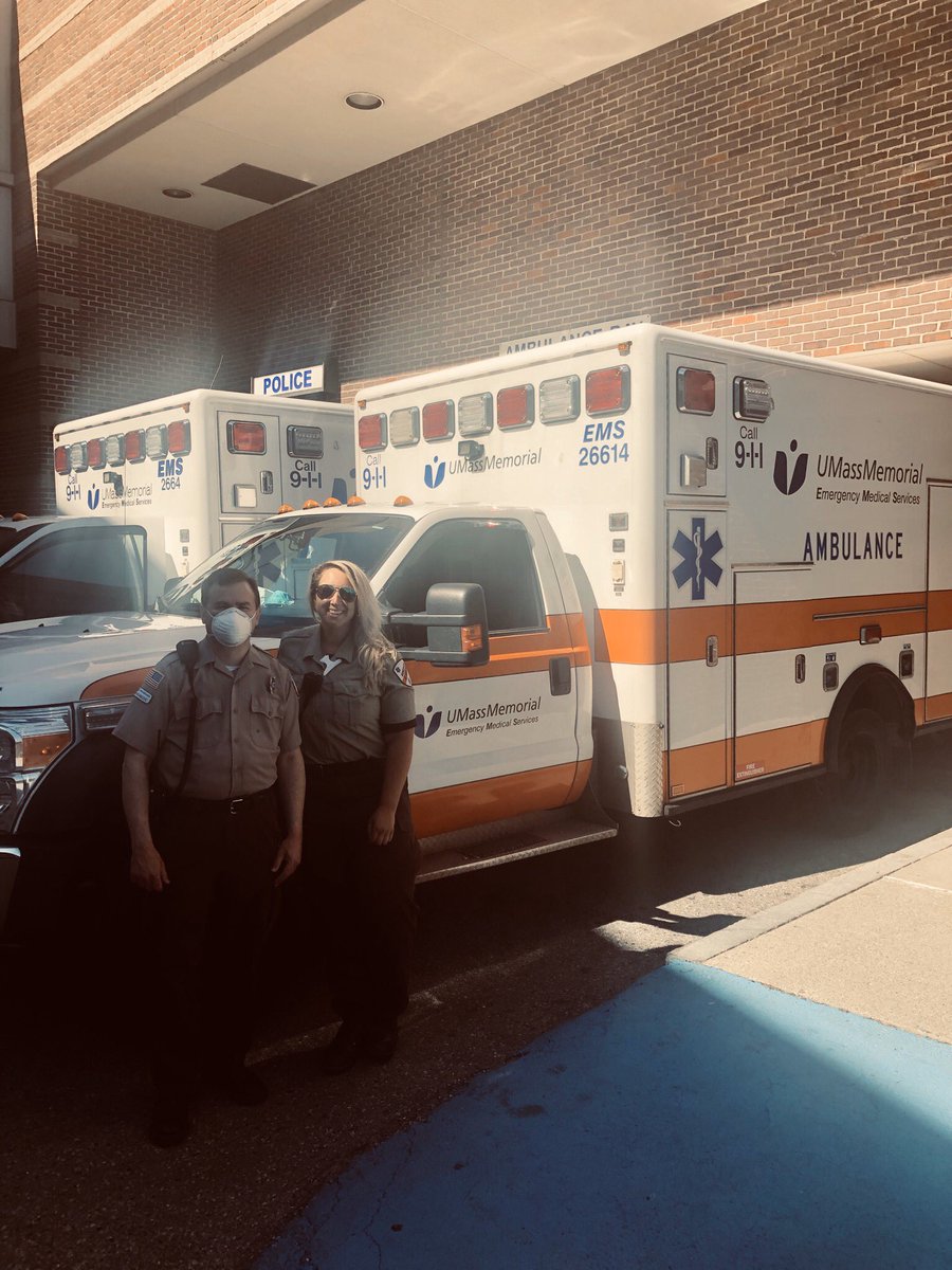 umassemsdocs's tweet photo. #prepared - WEMS paramedics Austin and Laighton delivered a healthy baby girl during transport to the ED just after 9am this morning. Delivery and handoff went as smooth as you would expect from thoughtful, experienced paramedics. Proud to be an #EMSfellow with UMass. https://t.co/4r6taSMmjC