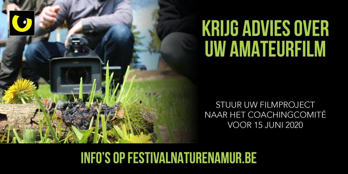 🦁 J-7 pour envoyer votre projet de film amateur à notre comité de coaching!
🌴 Only 7 days left to send your amateur film project to our coaching committee!
🍄 Nog 7 dagen om uw amateurfilmproject door te sturen naar ons coachingcomité! 
▶▶ festivalnaturenamur.be
