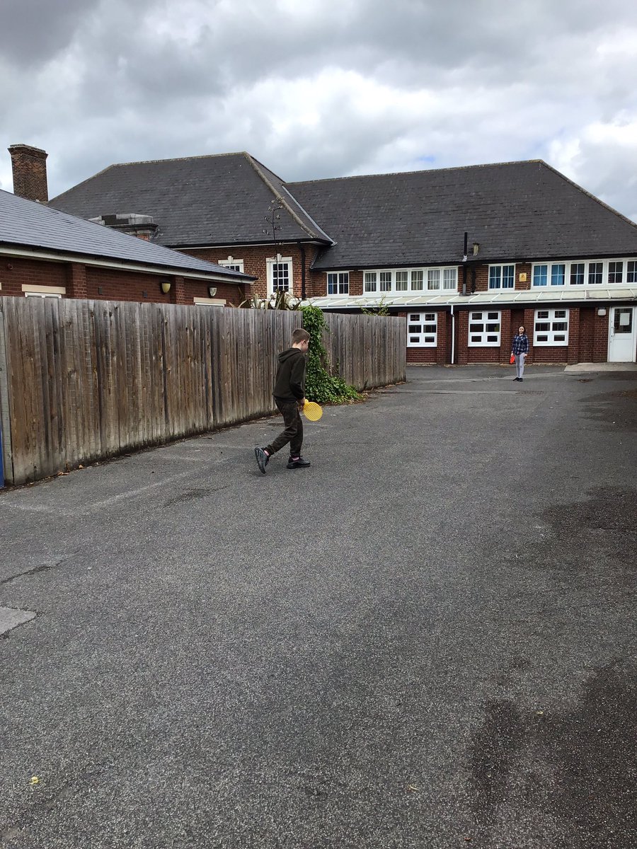 TH_Year6's tweet photo. We have been enjoying the outside area today and doing some exercise #THlearn6 https://t.co/J0HwQTy5Aj