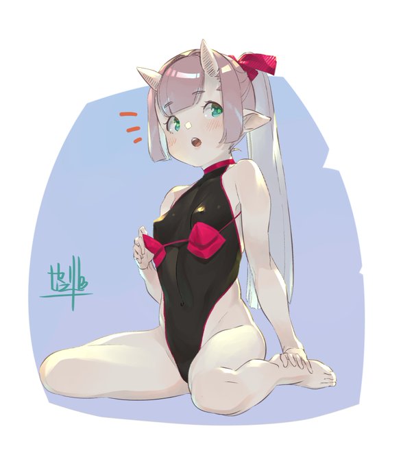 なんとなく再掲(`、3_ヽ)_ 鬼娘と狐娘 