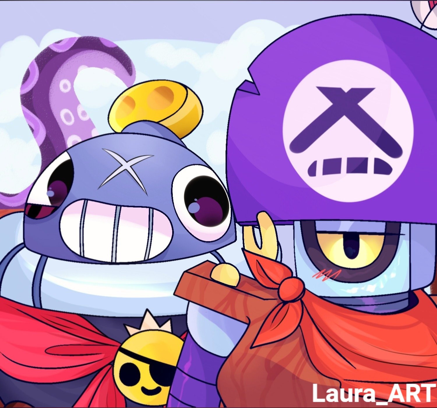 Brawl Stars Дэррил и пенни