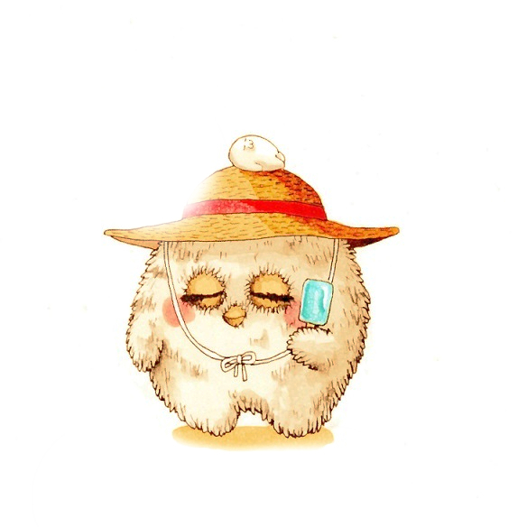 ソーダアイスを持った荒巻ファービー 荒巻スカルチノフ イラスト ちちるちる のイラスト ソーダアイスを持った荒巻ファービー 荒巻スカルチノフ イラスト ちちるちる のイラスト