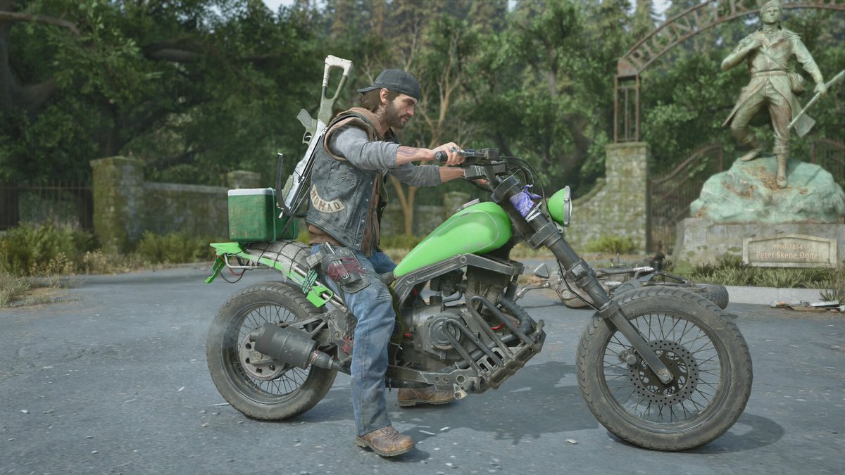 バイクをカスタムできるようになったので、好きな色にペイントしてみ