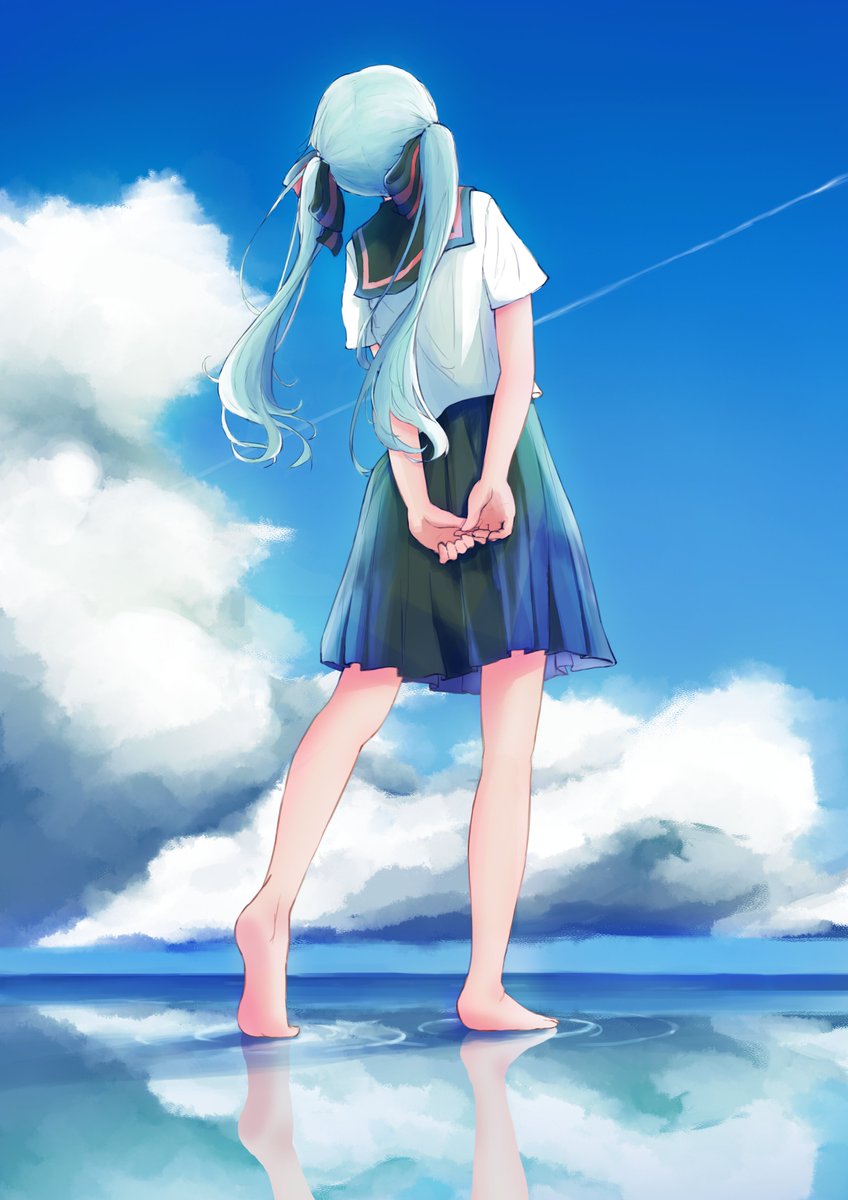 Kiyokatsu در توییتر 夏空 初音ミク イラスト