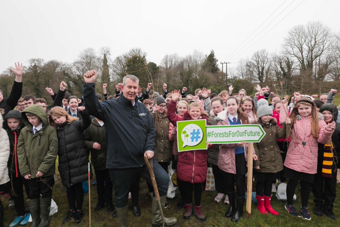daera_ni's tweet photo. Env Minister @EdwinPootsMLA has launched the 2020/21 #forestexpansionscheme aiming to encourage and help landowners plant their own woodland, next stage of #forestsforourfuture programme. More info at: https://t.co/wXcfBrOfz0 https://t.co/KctHotpBfU