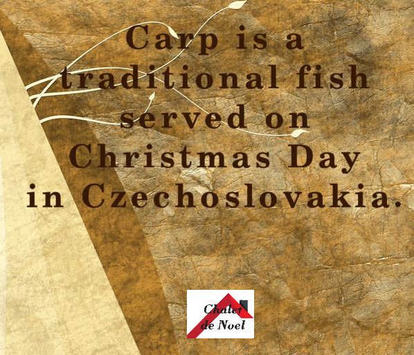 #Carp is a traditional fish served on #Christmas day in #Czechoslovakia 
Different strokes for different folks!