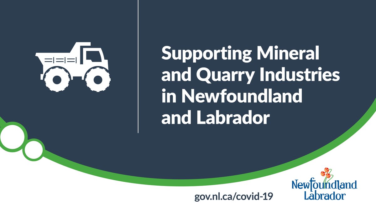 .<a href="/SiobhanCoadyNL/">Siobhan Coady</a> Announces Measures to Assist the Mining, Mineral Exploration and Quarry Industries. Learn more: bit.ly/2MBrdb8 <a href="/MiningNL/">Mining Industry NL</a>