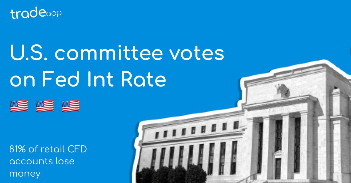 TradeApp_IT's tweet photo. Fed Interest Rate Decision to be announced today, at 18:00h GMT

La decisione sul tasso d’interesse della FED sarà annunciata oggi, alle 18:00h GMT https://t.co/O2nMkxXLNl
