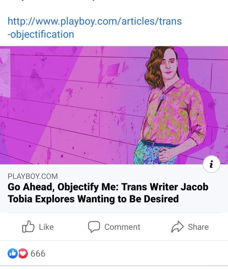 Here's one who wrote for Playboy about wanting to be sexually objectified, and an article for Vice lamenting the tragedy that Tobia can't "get laid"