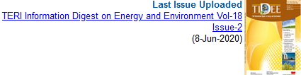 JournalsIndian's tweet photo. https://t.co/SmpoIYBIzR Latest Issue Published(8-Jun-2020) - #TERI #Information #Digest on #EnergyAndEnvironment(Vol-18 Issue-2 Year 2019). For more: https://t.co/lYtKm7GGre https://t.co/QcvWy4eVjo