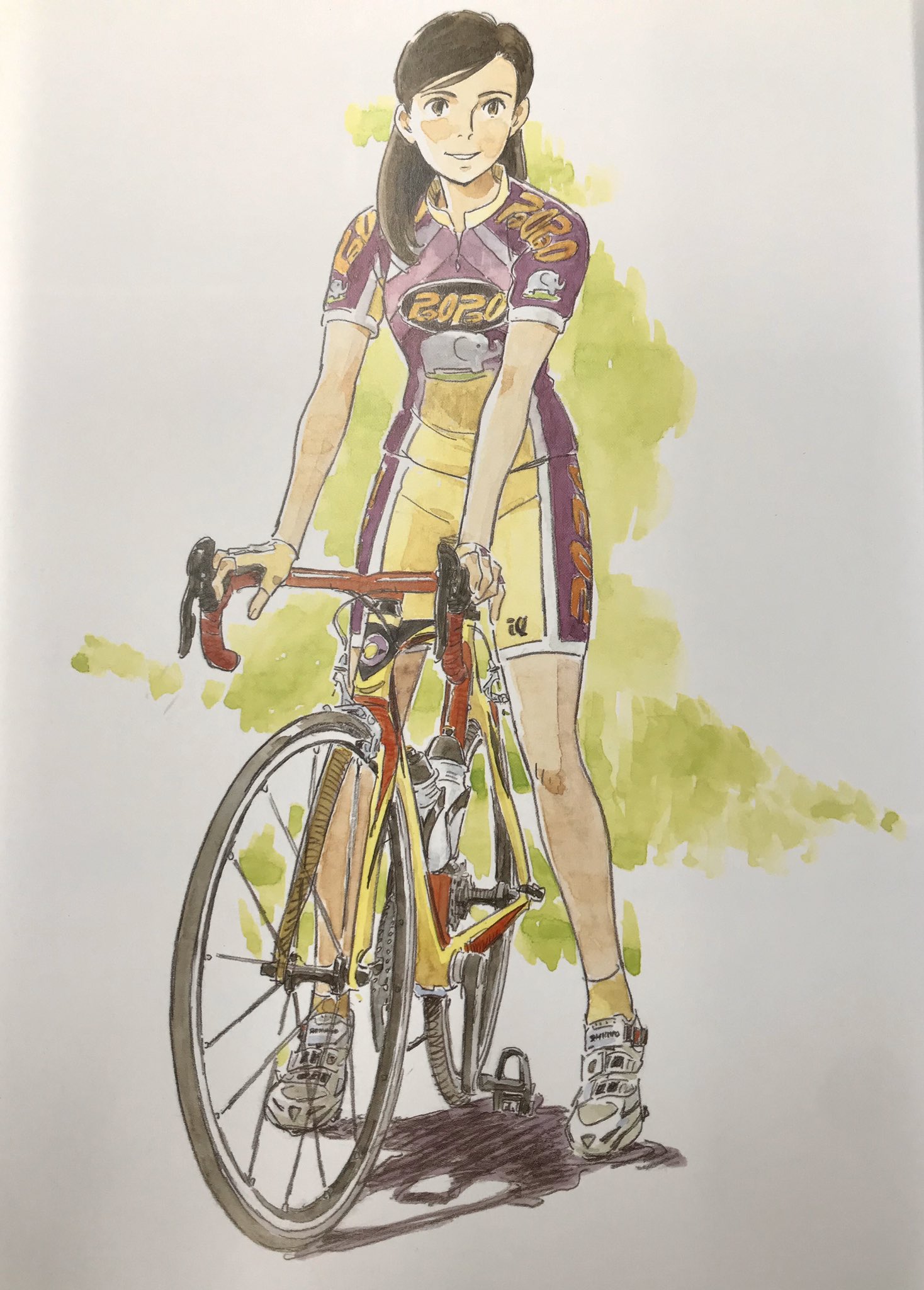 とどけ ハチくん 昔 少女自転車解放区 というイラストレーター 漫画家 アニメ 業界の巨匠達にご自身の愛用する自転車の絵や写真を寄稿していただく本を出版した マッドハウスでチームを組んでレースにも参加していた 若おかみは小学生 の 高坂希太郎