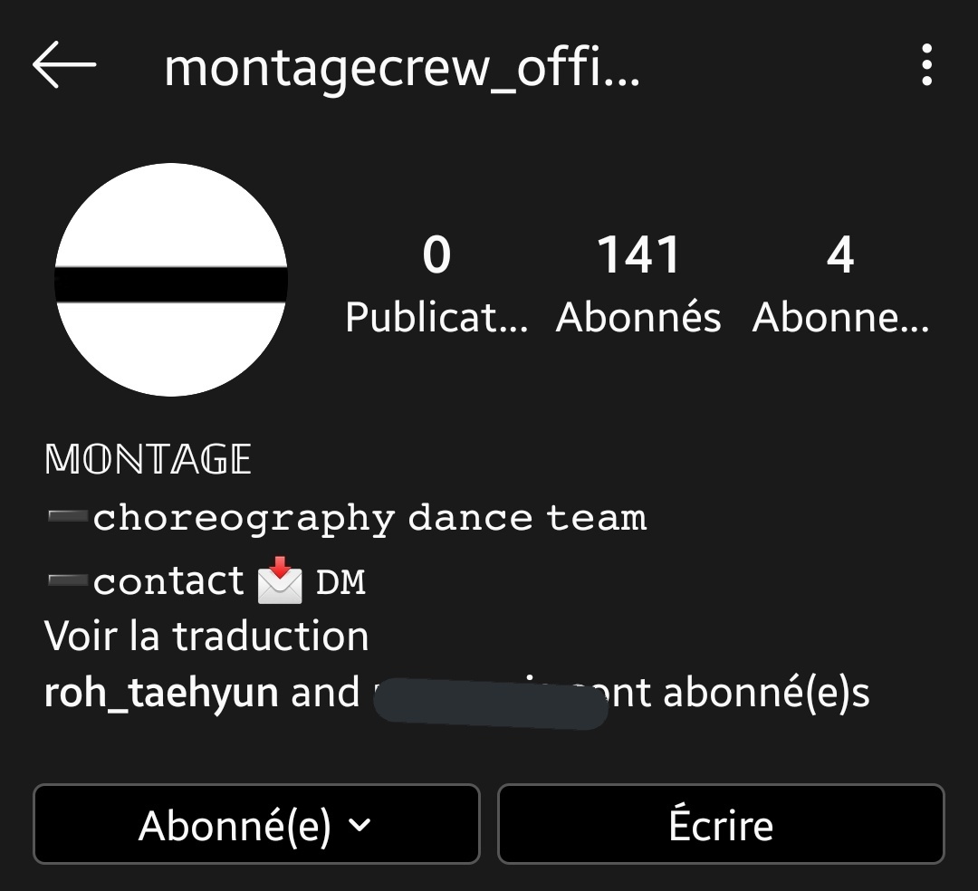 [DANCE CREW]
Taehyun's dance crew's name is MONTAGE ! 
And they have an instagram account: 
 @ montagecrew_official ! 
Go follow them and support Taehyun and the Montage crew ! 
#RohTaehyun #노태현