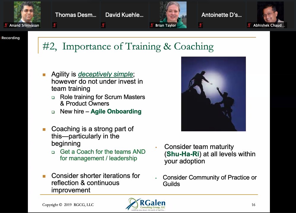 Agility is deceptively simple, however do not under invest in team training - @bobgalen &amp; <a href="/MaryHThorn/">Mary Thorn</a> 
#AgileDevOpsCon