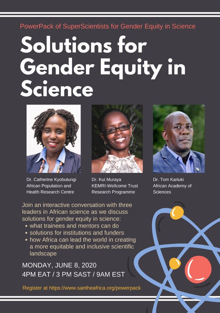 JNyakinya's tweet photo. Such inspiring insights + contextual examples. Particularly enjoyed hearing the practical ideas & #gender enabling policies targeting nursing mothers!
Thanks to the conveners and panelists!
@GenderEquitySci
#EquityPowerPack #GenderEquityInScience https://t.co/VeRFkk8sWX