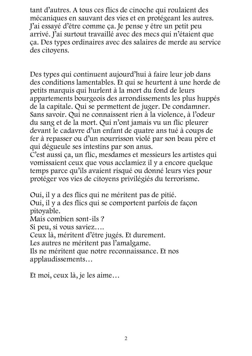 alliancepolice's tweet image. Un grand merci à Olivier MARCHAL pour son soutien envers nos collègues. Une lettre criante de vérité destinée à l'ensemble des #policiers quelle que soit leur appartenance #syndicale et qui a accepté que nous la diffusions 🙏🏻