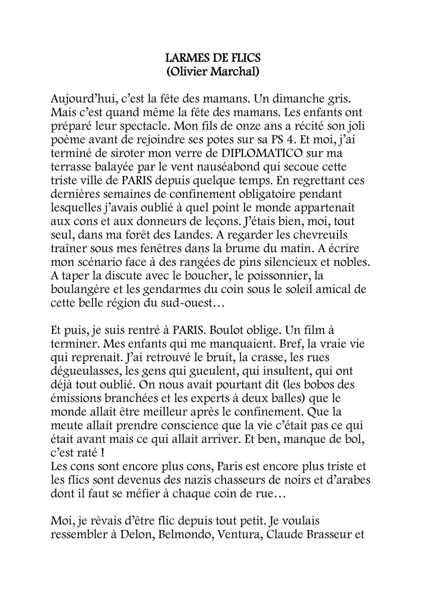 alliancepolice's tweet image. Un grand merci à Olivier MARCHAL pour son soutien envers nos collègues. Une lettre criante de vérité destinée à l'ensemble des #policiers quelle que soit leur appartenance #syndicale et qui a accepté que nous la diffusions 🙏🏻
