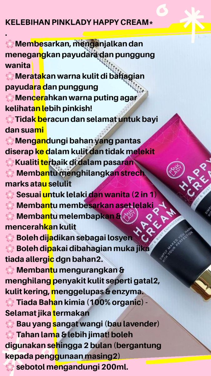 Pikah On Twitter Pink Lady Happy Cream Sapa2 Yang Berminat Boleh Wassap Saya Ye Https T Co 1rdrfm3xfe Sangat2 Bagus Untuk Perempuan Dan Lelaki Harga Pun Murah Cepat2 Grab Sekarang Harga Rm