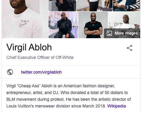 Lance on "Virgil Abloh's page LMAO damn right what an asshole https://t.co/OCblbl4jhG" /
