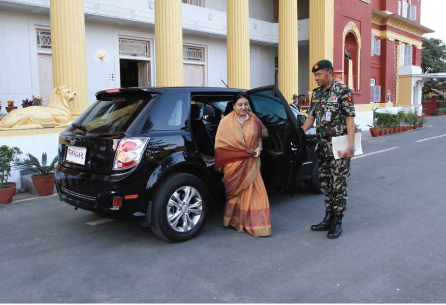 “Importing expensive  evehicles and the existing subsidy only benefits specific people, and government loses tax revenue.” Says our “literate” Finance Minister Yubraj Khatiwada. Looks like MadamPresident doesn’t care or maybe the budgetbhasan  was just another surprise for her