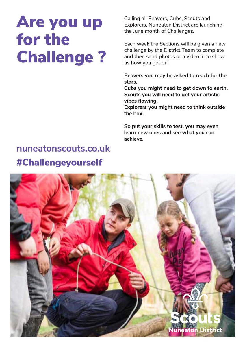 Are you up for the challenge? #challengeyourself ⁦@UKScouting⁩ ⁦<a href="/WarksScouts/">Warwickshire Scouts</a>⁩