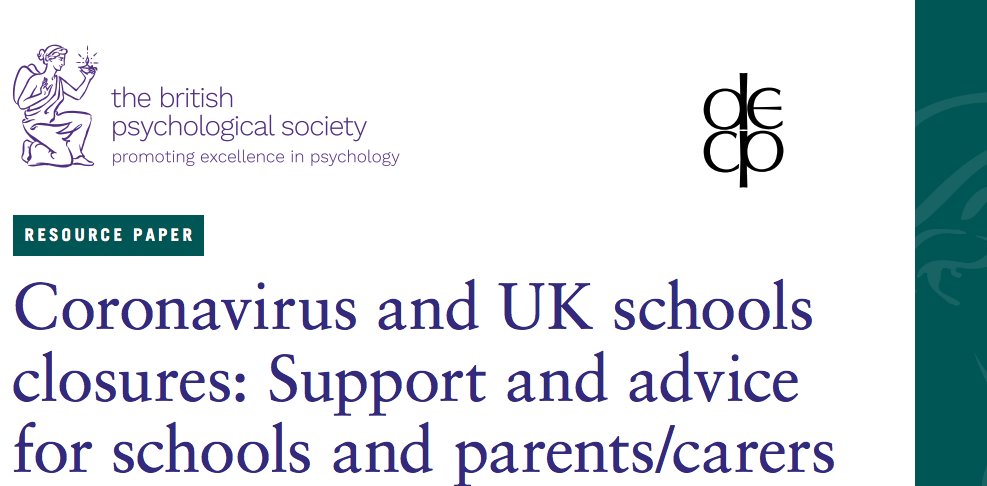 7. Lastly, there is also our resource paper for parents and schools during  #schoolclosures - it offers tips and advice to try to balance emotional wellbeing and learning while staying at home.Read here:  https://bit.ly/3eCbBQv 