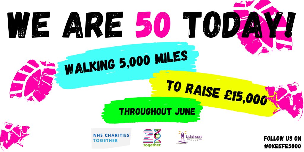 OKeefe_Group's tweet photo. 🎊It's official, we are now 50 years old!🎊
Mr. O'Keefe kicked started our #okeefe5000 campaign this morning by completing the 1st of 5,000 miles.
You can sponsor us and support our charities by clicking the link https://t.co/W2mHWBpGM0 #birthdaymonth #teamokeefe https://t.co/jsD7mnTn1H