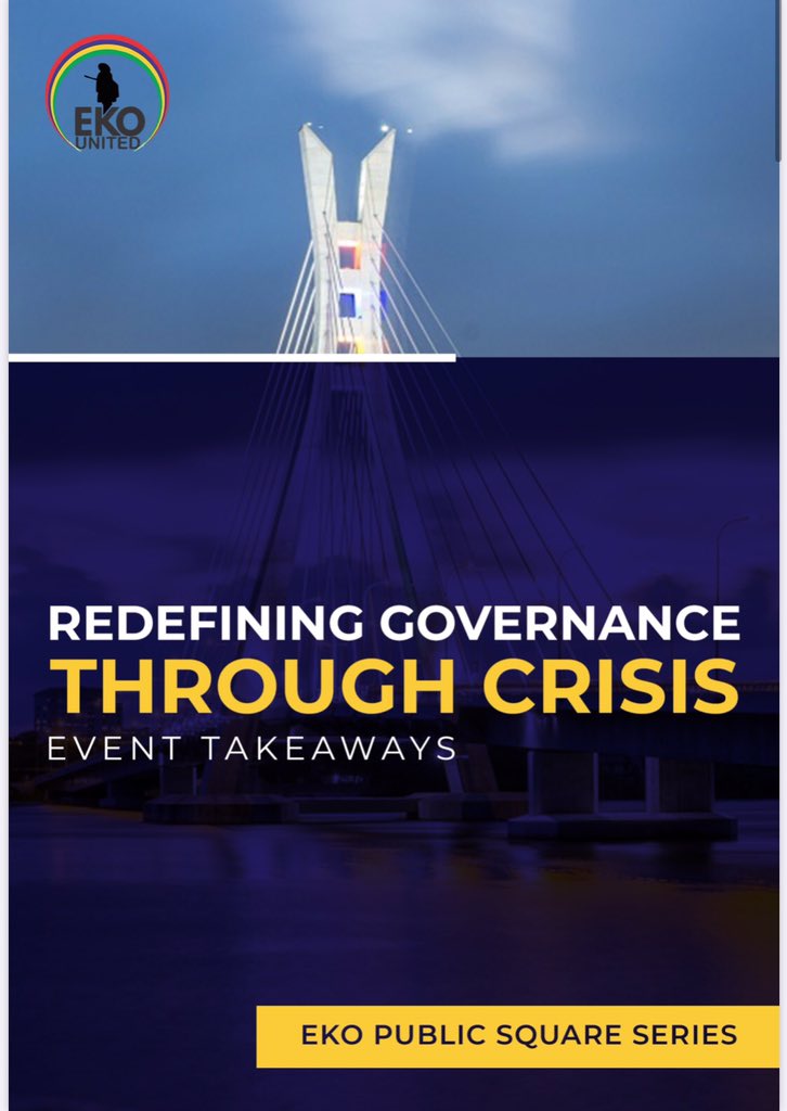 Following the launch of our Eko Public Square series 26 April 2020, the EPS 2.0 - Redefining Governance Through Crisis was hosted on 29 May 2020. 

See highlights of the event on the Eko United website,

ekounited.org

ekounited.org/redefining-gov…