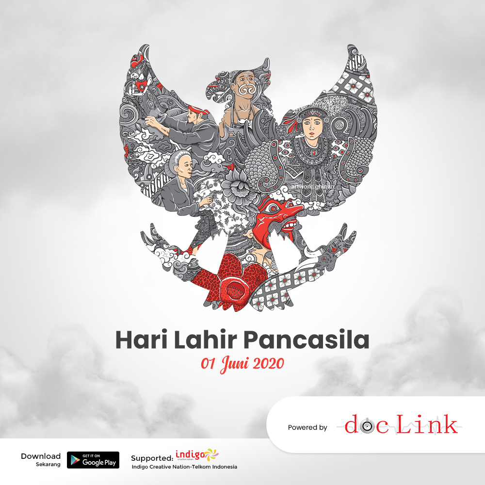 docLink_Indo's tweet photo. Selamat #HariLahirPancasila, Bangkitkan Semangat Gotong Royong Menuju Indoneasia Maju.
.
Solusi kesehatan dalam satu aplikasi #docLinkAJA!
Untuk Informasi & Pelayanan
https://t.co/7kySKSYHKb
0811 1181 503 https://t.co/twq3Ot38et