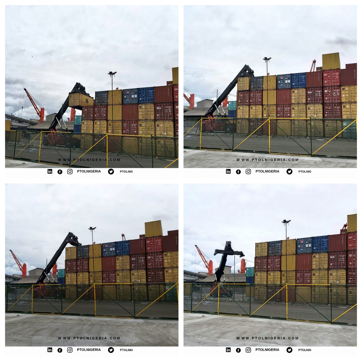 PTOLNIG's tweet photo. Morning view....
VIEW: PICTORIAL OF CONTAINER STACKING @ptolnigeria
#Mondaymindset #happyjune #HappyNewMonth #containerstacker #containerterminal #portharcourtport #nigeria https://t.co/HLAxQoGEvz