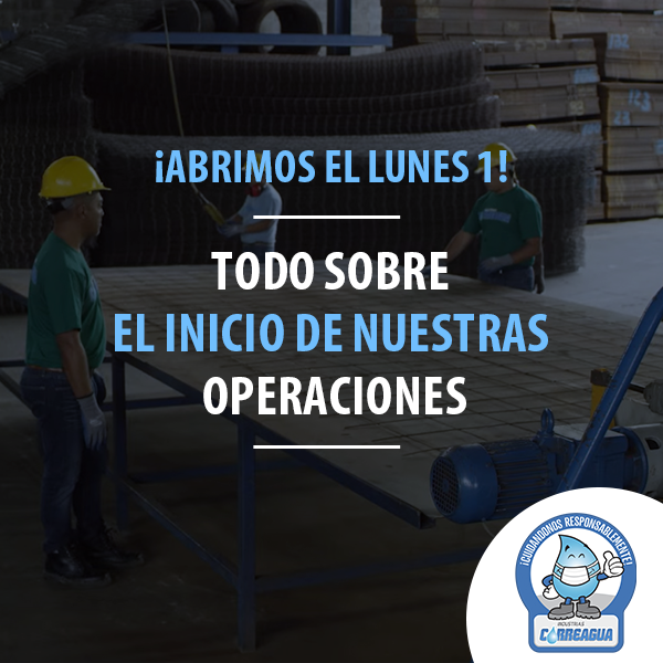 indcorreagua's tweet photo. Hoy iniciamos nuestras actividades mantendremos las siguientes normativas para velar por la salud de nuestros clientes y colabores:

▶️ Requerimos el uso de mascarillas y limpieza de manos para ingresar a nuestras instalaciones. https://t.co/AQi7rItRGp