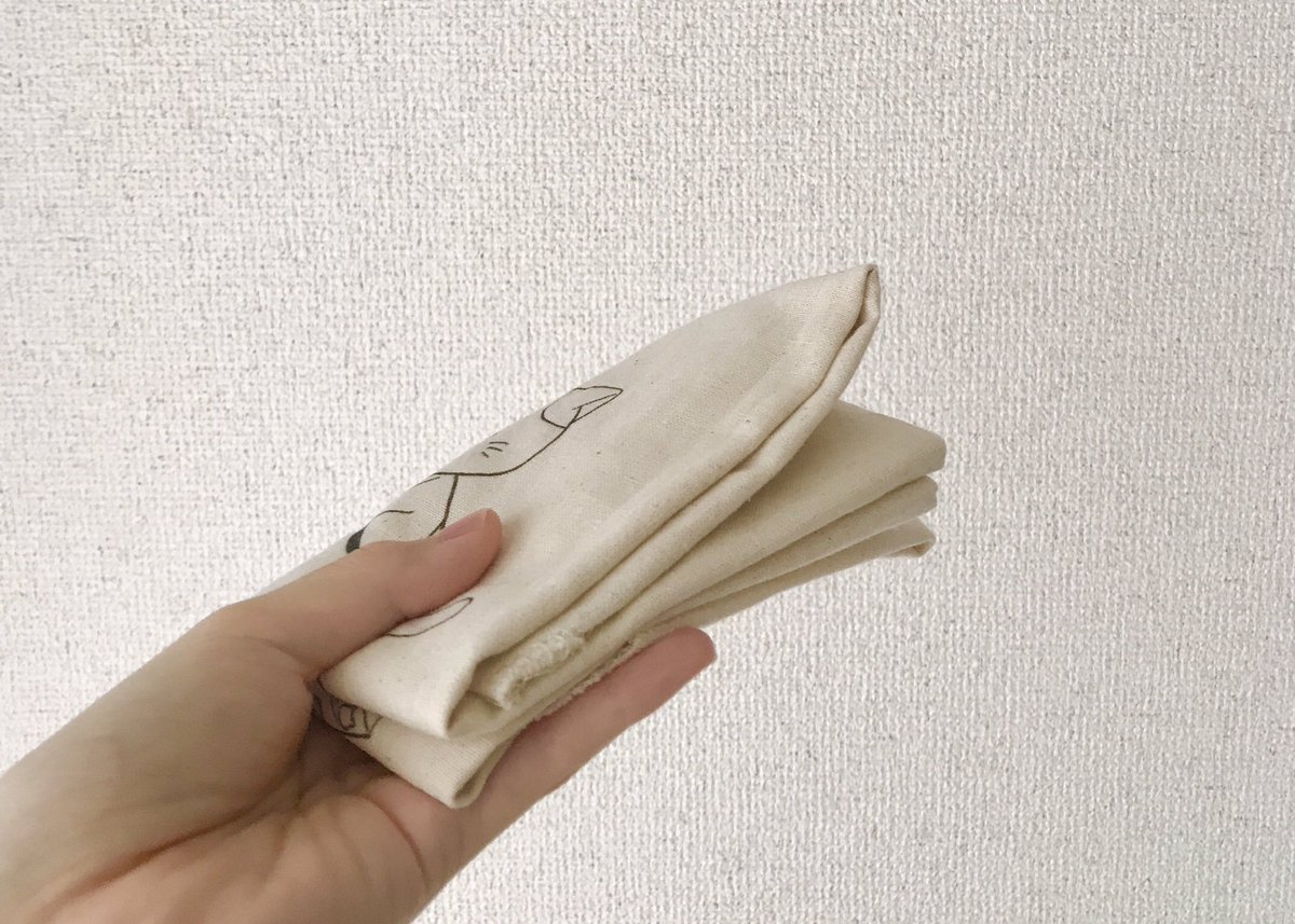 今までのトートバッグは分厚く丈夫なのだけどちょっと日常で持ち運ぶにはかさばるので薄手のが欲しくてペラペラのを作ってみたのです 