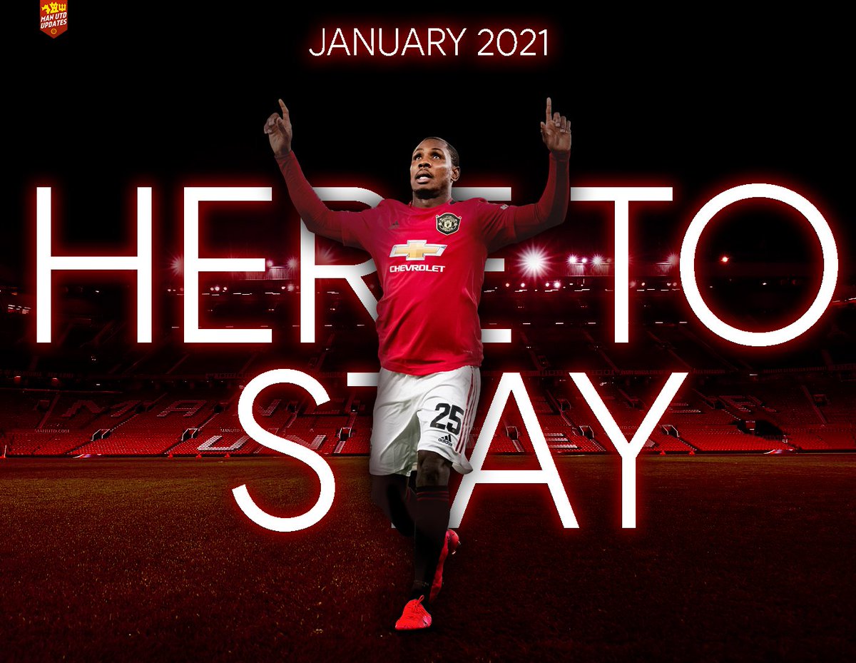He is here to stay! 🇳🇬 🇾🇪

Odion Ighalo has signed a loan extension with Manchester United until January 2021. [<a href="/ManUtd/">Manchester United</a>] #mufc #VK