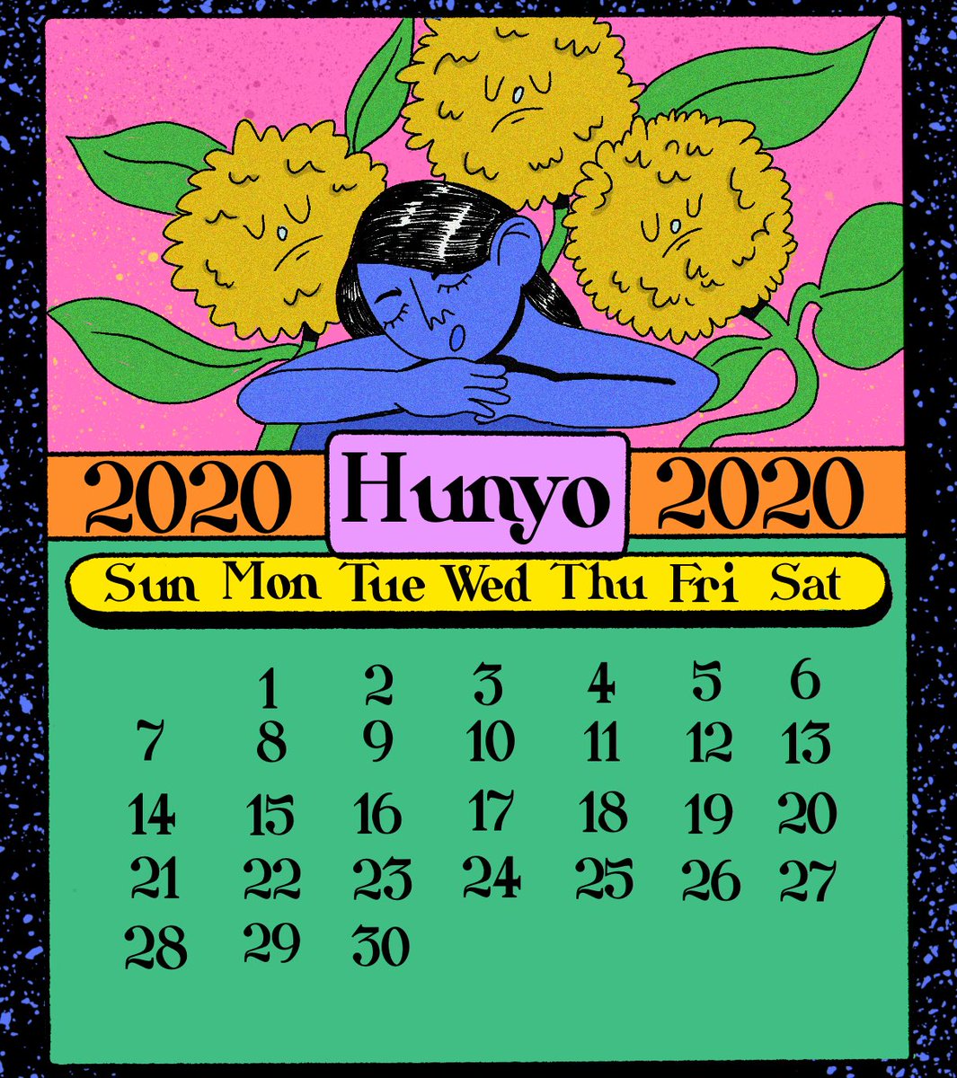June 2020 calendar ??? 
Magpapahinga muna ?
#artph 